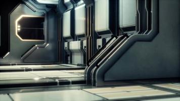Science-Fiction-Tunnel oder Raumschiffkorridor