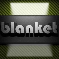 blanket word of iron on carbon photo