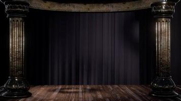 stage curtain with light and shadow video