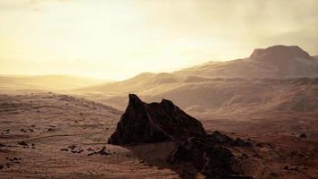 Rock formations in desert of Wadi Rum video