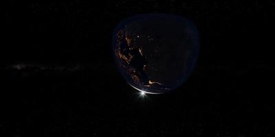 vr 360 terra e sole dallo spazio video