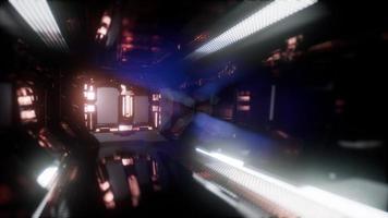 Fahrt in einem Raumschifftunnel video