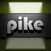 pike word of iron on carbon photo