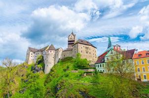 Loket Castle Hrad Loket gothic style building on massive rock photo