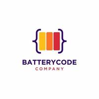 Power Barcode Icon Logo Design Element vector