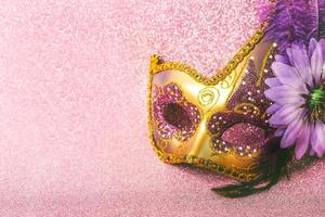 Venetian carnival mask. Carnival celebration concept photo