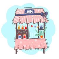 showcase selling jam vector