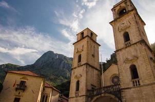 Church Cathedral of Saint Tryphon in old town of Kotor, Montenegro photo