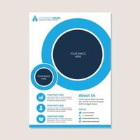 Corporate business annual report brochure flyer design vector