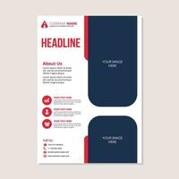 diseño de volante de folleto de informe anual de negocios corporativos vector
