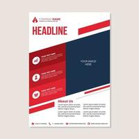 Corporate business annual report brochure flyer design vector