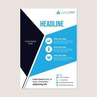 Corporate business annual report brochure flyer design vector