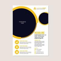 Corporate business annual report brochure flyer design vector