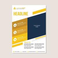 Corporate business annual report brochure flyer design vector