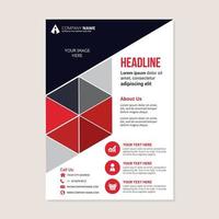 Corporate business annual report brochure flyer design vector