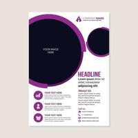 Corporate business annual report brochure flyer design vector