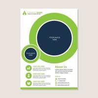 Corporate business annual report brochure flyer design vector