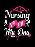 Nurse typography t-shirts quotes design vector