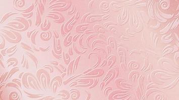 Volumetric floral pattern background. Paper cut out floral pattern. vector