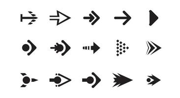 arrow symbol set vector