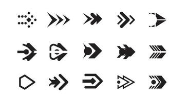 conjunto de símbolo de flecha vector