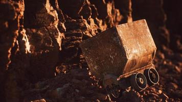 abandoned gold mine trolley used to cart ore during the gold rush video