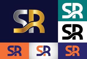 Initial Monogram Letter SR Logo Design Vector. Graphic Alphabet Symbol For Corporate Business vector
