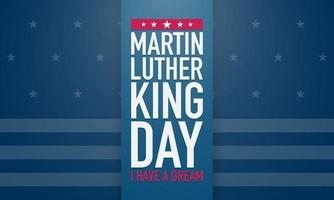 Happy Martin Luther King day. Congratulatory inscription on the background. No people. Closeup, top view. Congratulations for family, relatives, friends and colleagues. vector