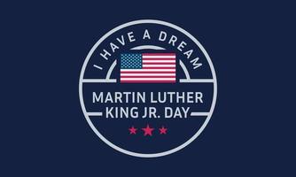 United States of America Martin Luther King Jr. Day Background Design. vector