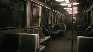 Subway wagon is empty because of the coronavirus outbreak in the city video