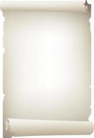 Old scroll paper banner.Blank sheet. vector