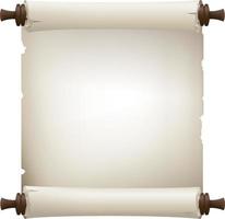 Old scroll paper banner.Blank sheet. vector