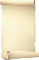 Old scroll paper banner.Blank sheet. vector