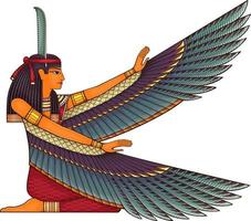 Egyptian ancient symbol.Religion icon.Egypt deiteis.Culture.Design element.