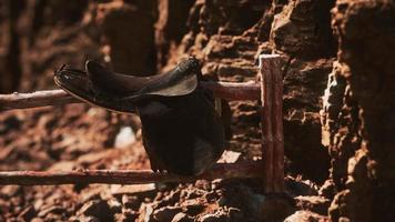 sella e rocce rosse nella valle del monumento video