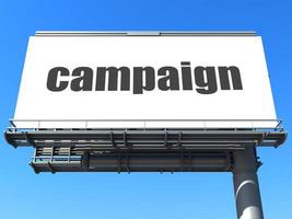 campaign word on billboard photo