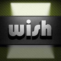 wish word of iron on carbon photo