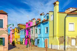 Colorful houses of Burano island photo