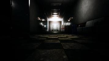 empty dark hospital laboratory corridor video