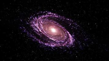 univers du voyage spatial vers la galaxie spirale m81. video