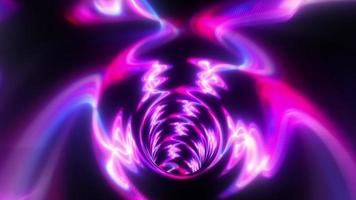 Hypnotic glow pink red hypnotic futuristic hyperspace video