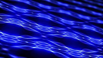 Pattern glow blue wave of wire mesh video
