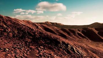 warm gefärbte Sanddünen bei Sonnenuntergang video