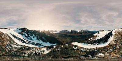 vr 360 panorama de la primavera ártica en spitsbergen video