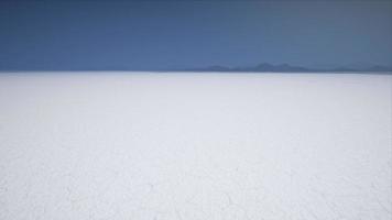 Sunset on Bonneville salt flats in USA video