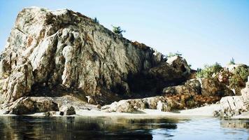 rock formation on the Costa Brava video