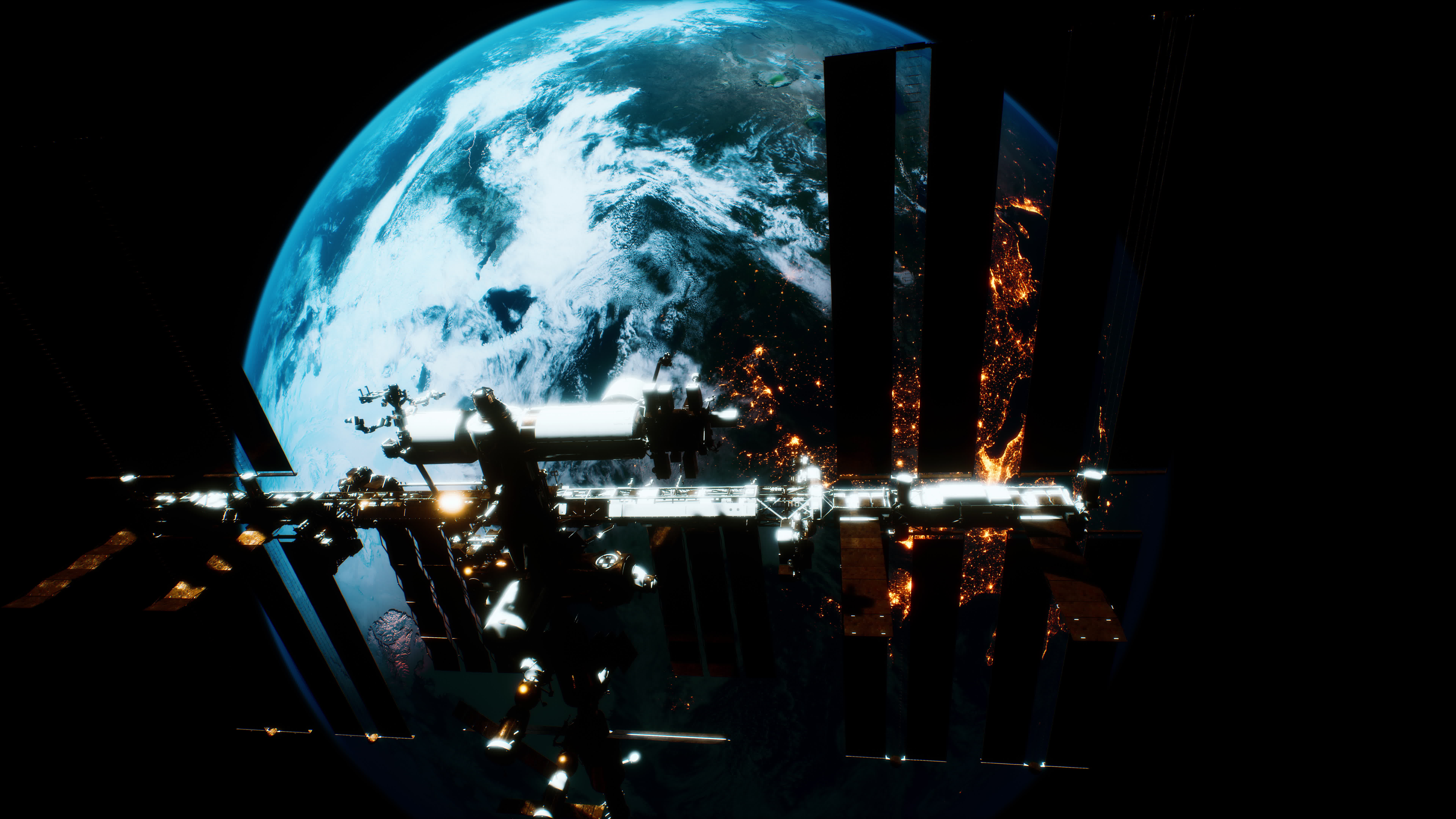 8k international space station on orbit of the Earth. Elements furnished by NASA 6118684 Stock Video at Vecteezy 8k international space station on orbit of the Earth. Elements furnished by NASA 6118684 Stock Video at Vecteezy