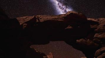 Milky Way over Bryce Canyon National Park of Utah video