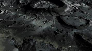 maanoppervlak met veel kraters video