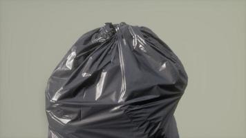 close up of a plastic bag for trash waste video